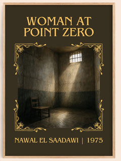 Woman at Point Zero Classic Book Art Print by Nawal El Saadawi – book poster