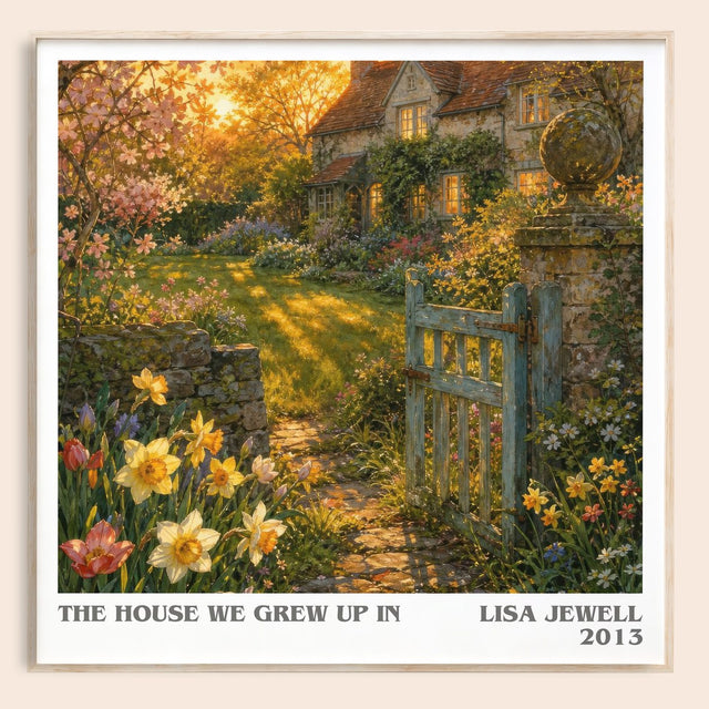 The House We Grew Up In Literary Art Print by Lisa Jewell