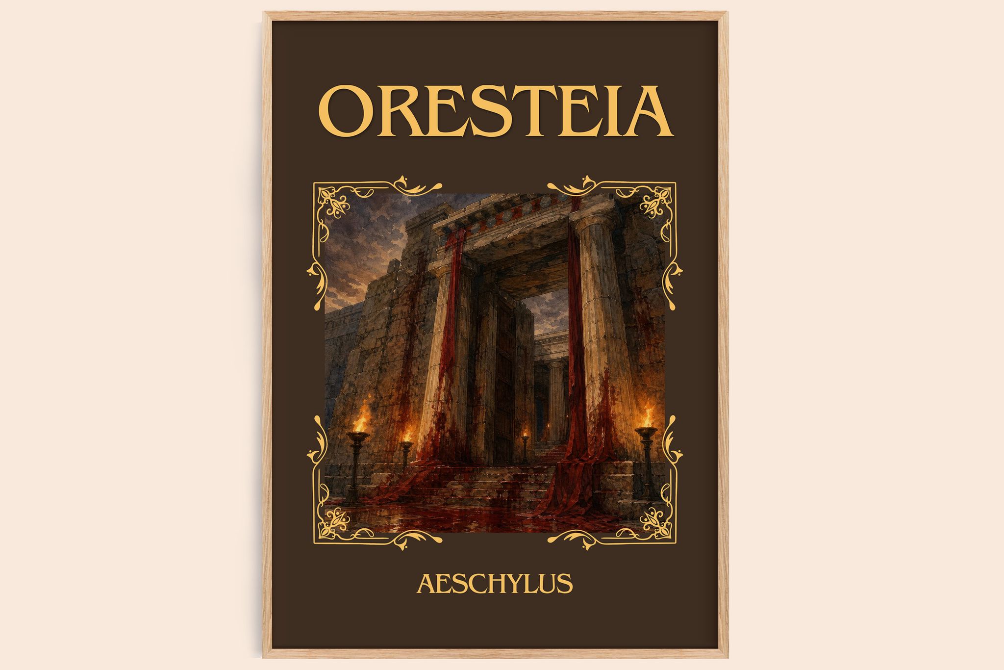 Oresteia Classic Book Art Print by Aeschylus