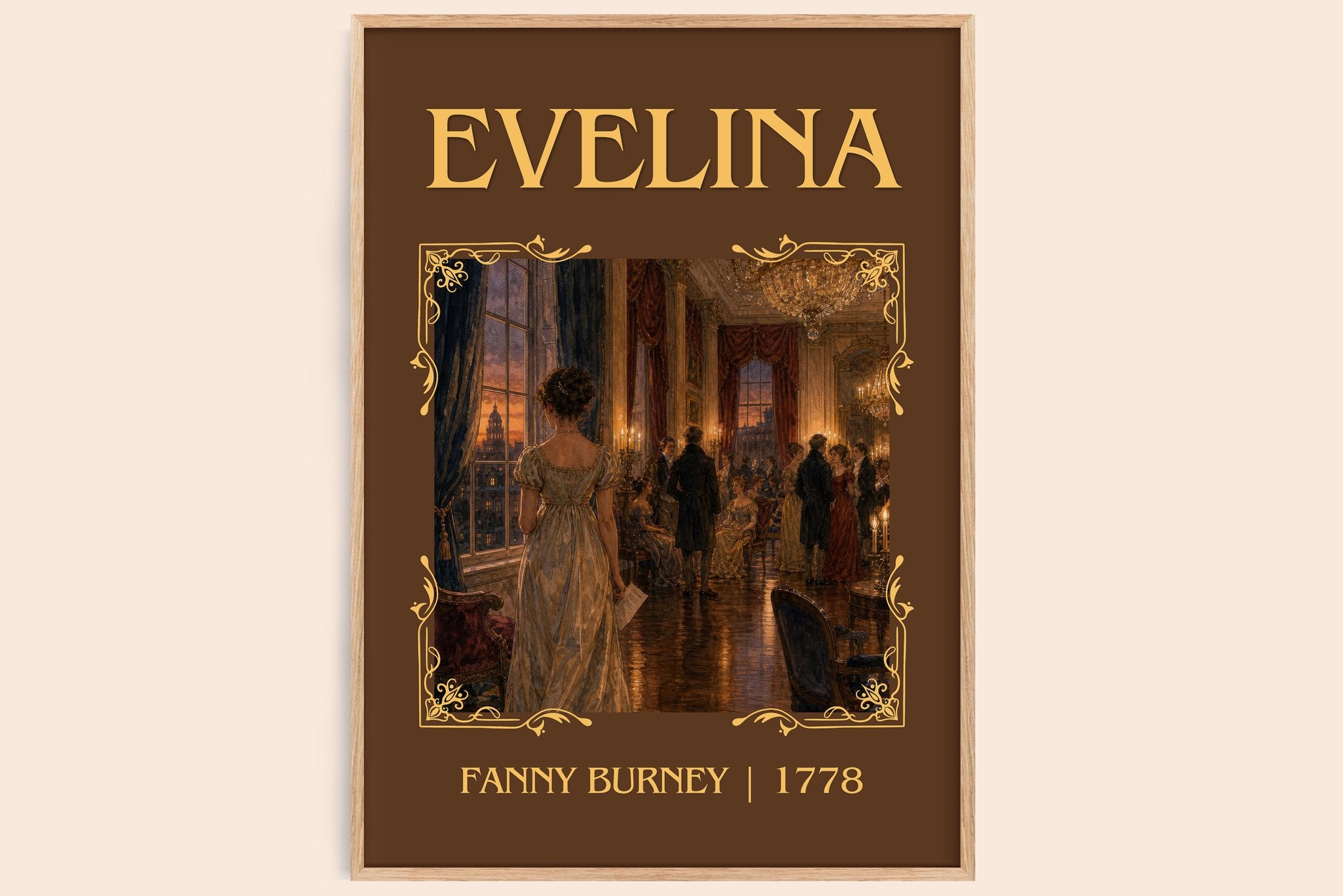 Evelina Classic Book Art Print by Fanny Burney