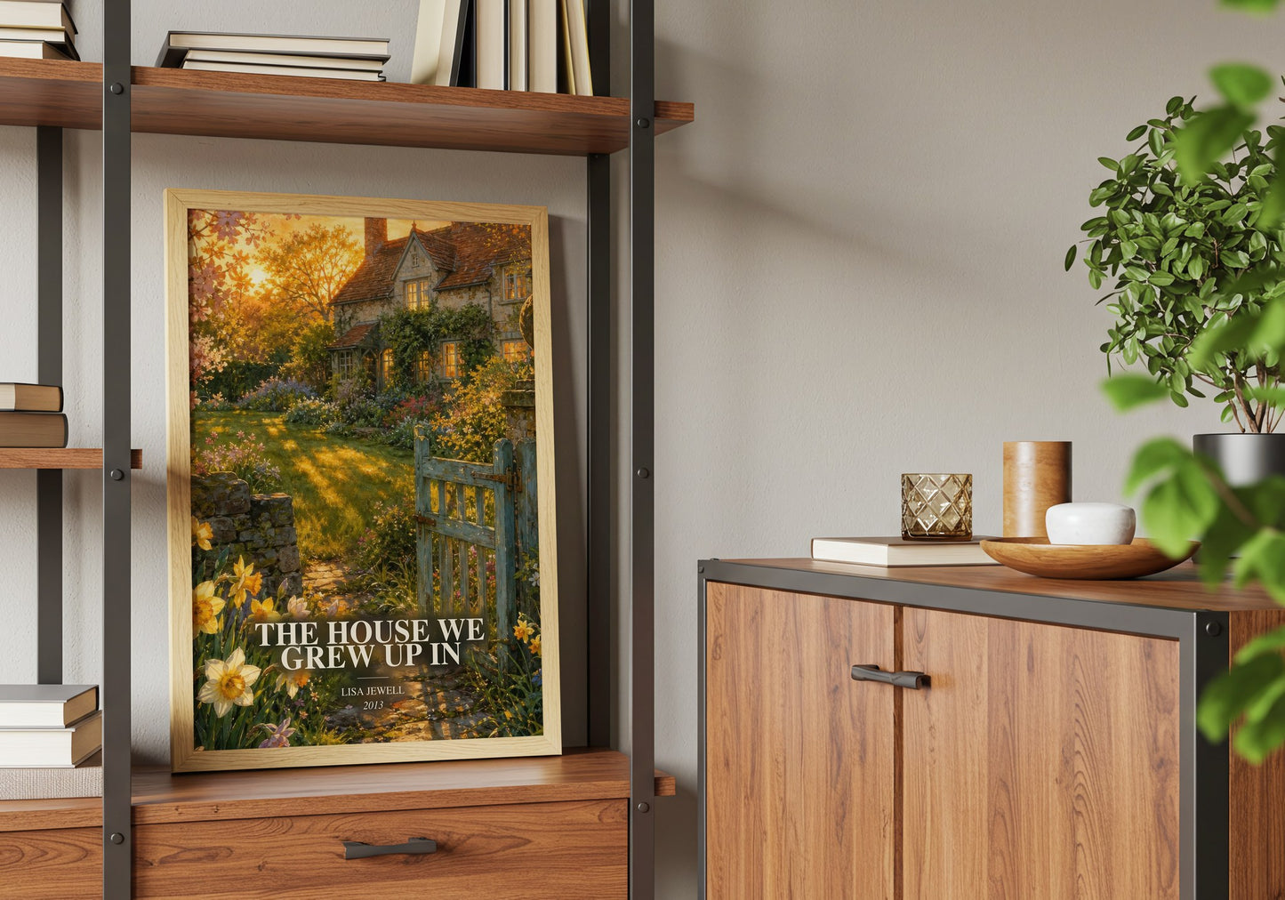 The House We Grew Up In book watercolour illustration paper finish options – matte satin gloss