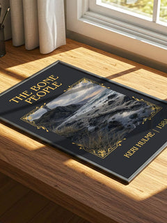 The Bone People Classic Book Art Print by Keri Hulme – print on a sunlit desk