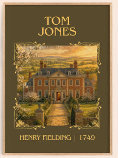 Tom Jones Classic Book Art Print by Henry Fielding – book poster