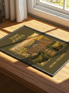 Tom Jones Classic Book Art Print by Henry Fielding – print on a sunlit desk