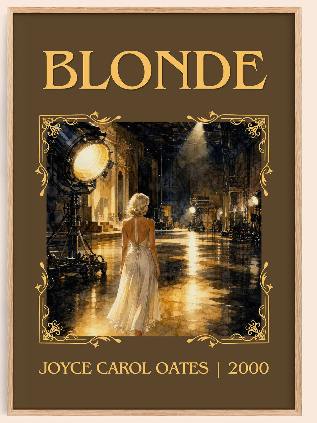 Blonde Classic Book Art Print by Joyce Carol Oates – book poster