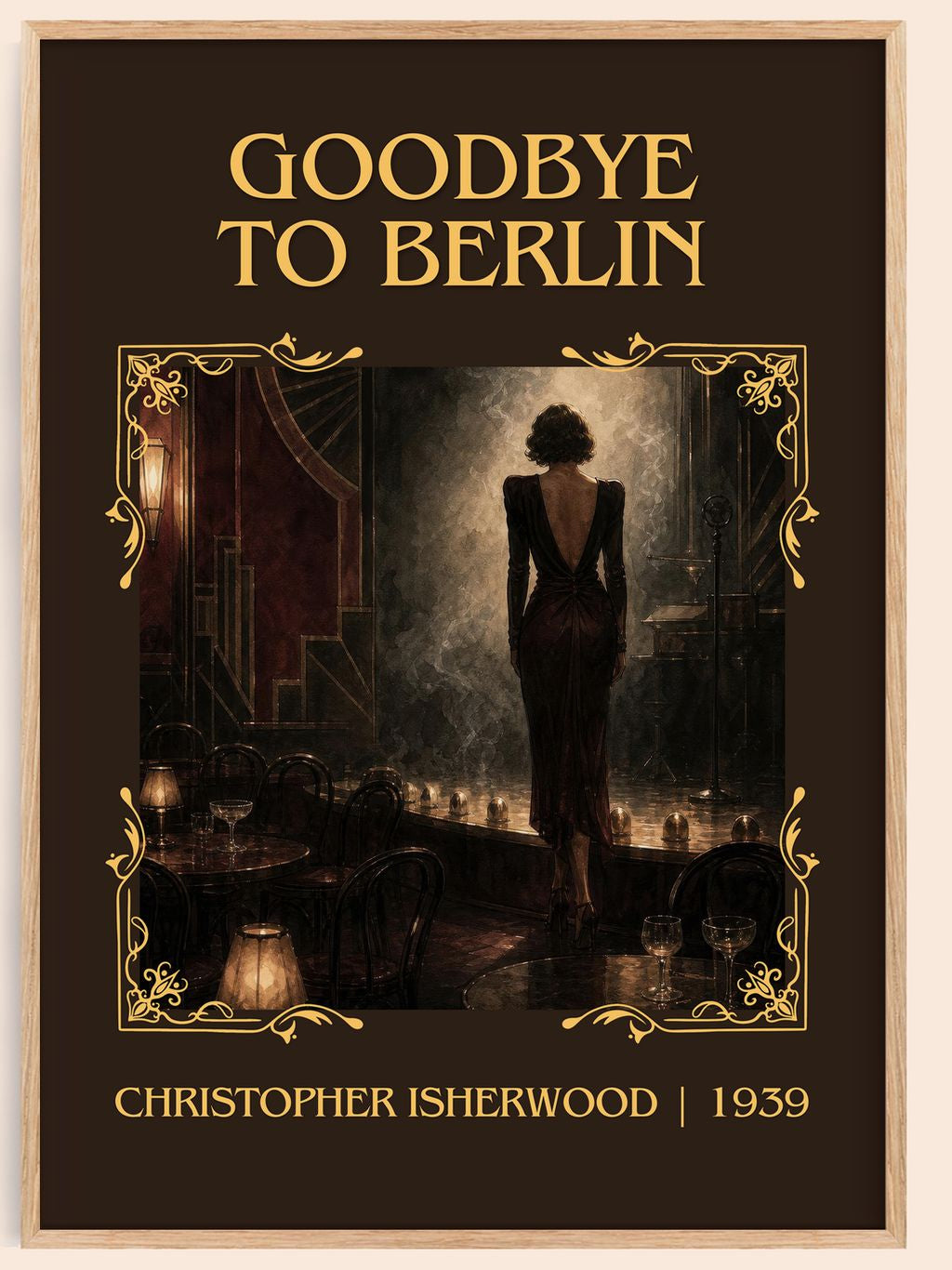 Goodbye to Berlin Classic Book Art Print by Christopher Isherwood – book poster