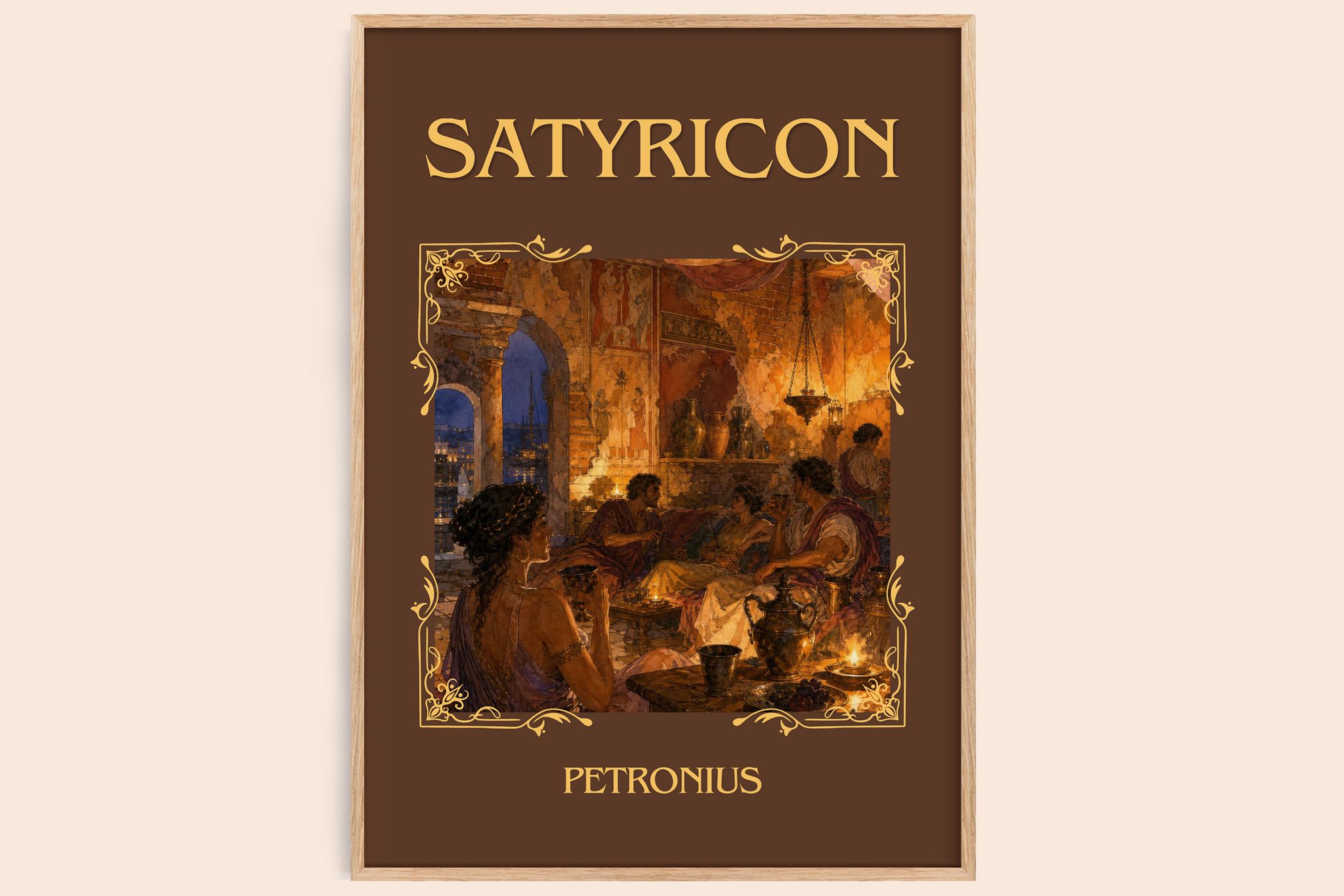 Satyricon Classic Book Art Print by Petronius