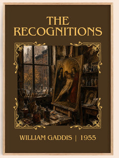 The Recognitions Classic Book Art Print by William Gaddis – book poster