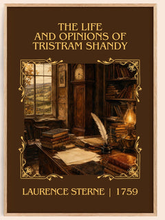 The Life And Opinions Of Tristram Shandy Classic Book Art Print by Laurence Sterne – book poster