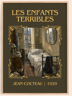 Les Enfants Terribles Classic Book Art Print by Jean Cocteau – book poster