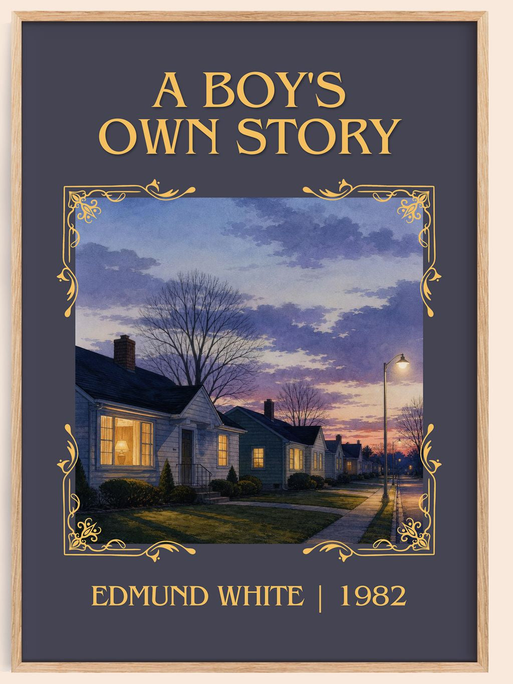 A Boy's Own Story Classic Book Art Print by Edmund White – book poster