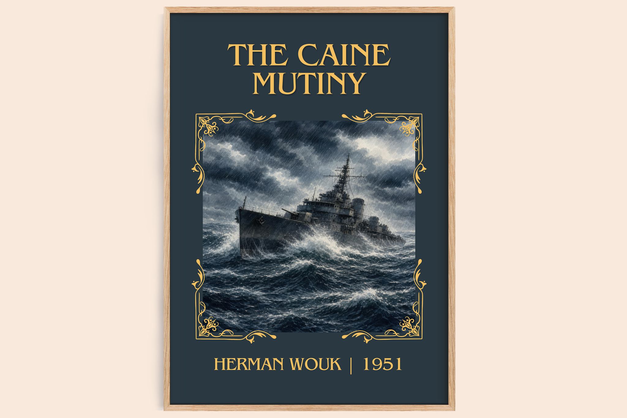 The Caine Mutiny Classic Book Art Print by Herman Wouk