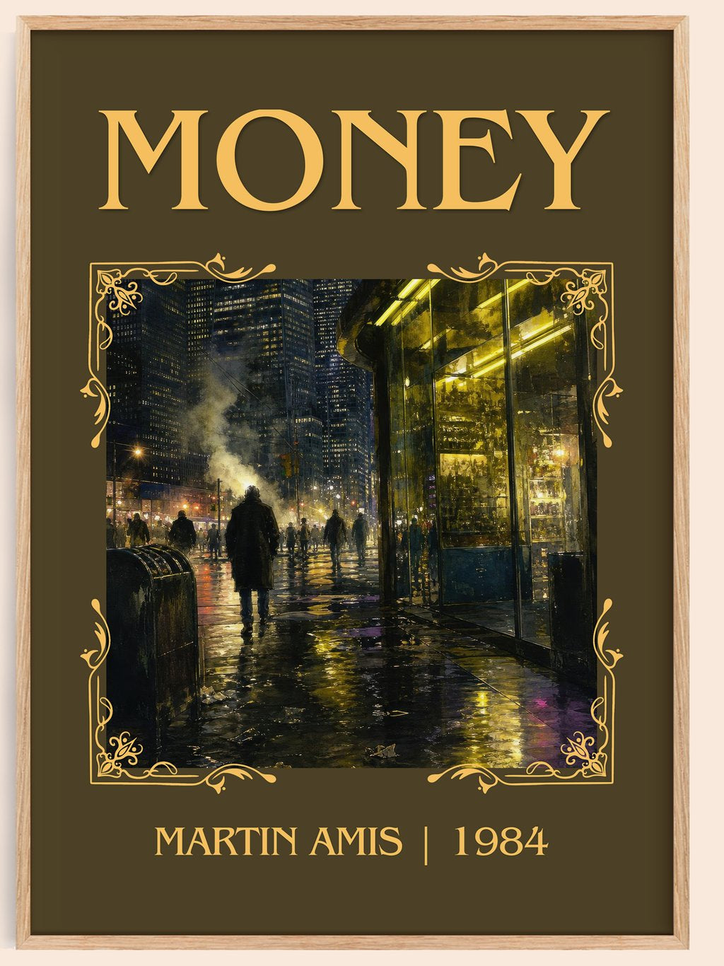 Money Classic Book Art Print by Martin Amis – book poster