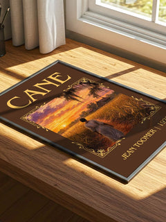 Cane Classic Book Art Print by Jean Toomer – print on a sunlit desk
