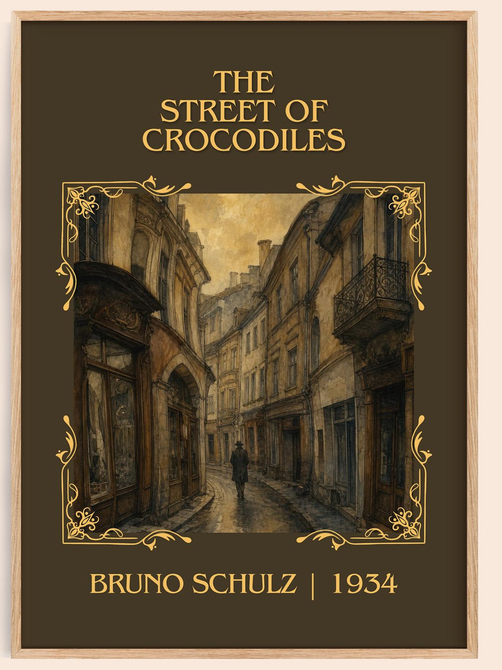 The Street of Crocodiles Classic Book Art Print by Bruno Schulz – book poster