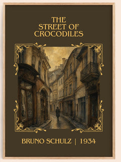 The Street of Crocodiles Classic Book Art Print by Bruno Schulz – book poster