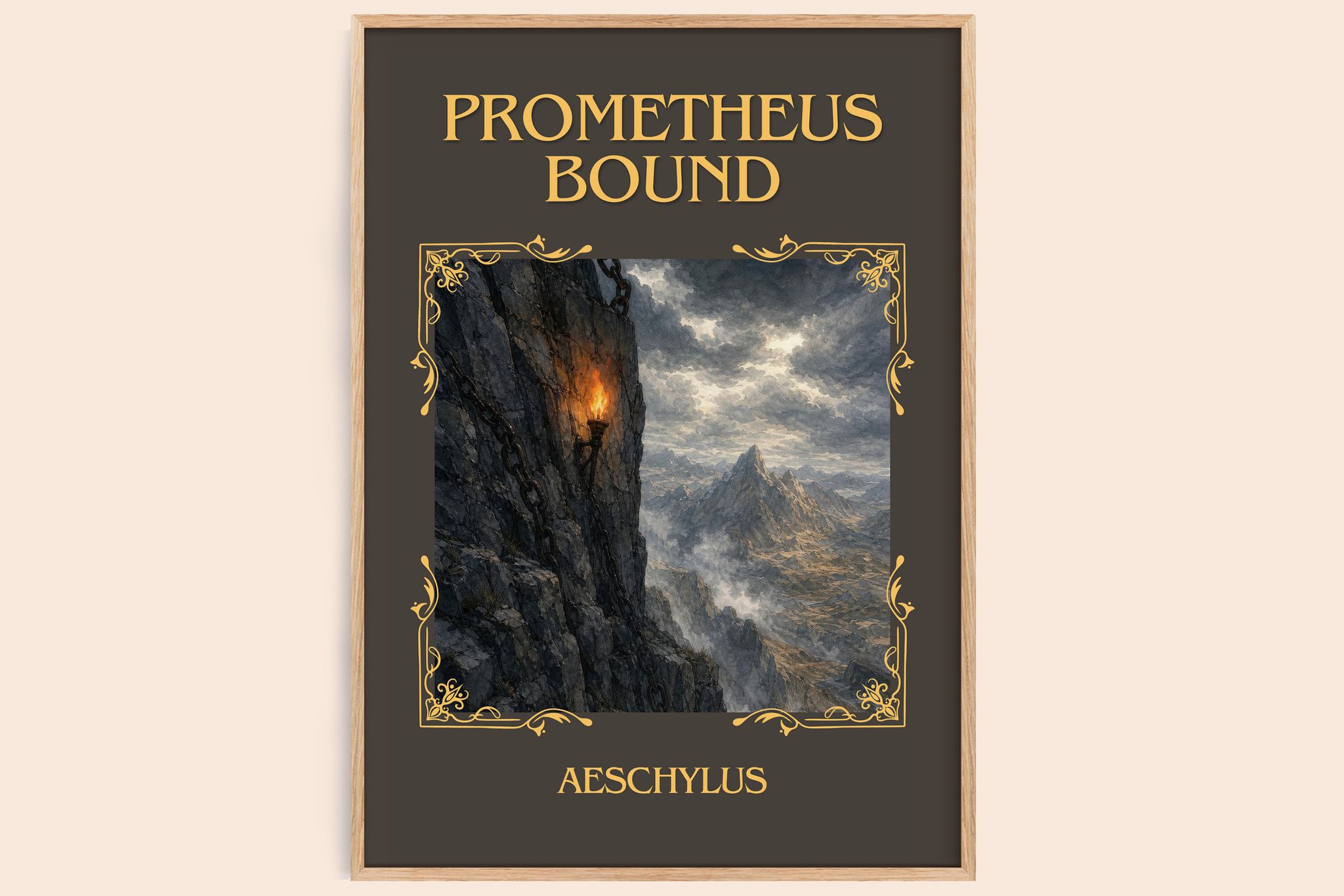 Prometheus Bound Classic Book Art Print by Aeschylus