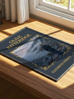 Olive Kitteridge Classic Book Art Print by Elizabeth Strout – print on a sunlit desk