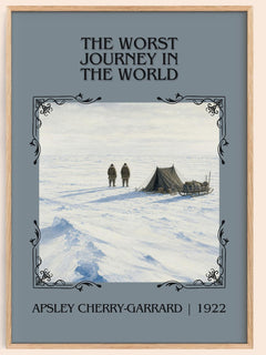 Worst Journey in the World Classic Book Art Print by A. Cherry-Garrard – book poster