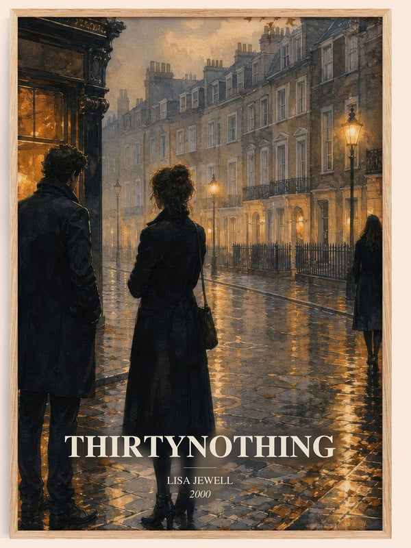 Thirtynothing watercolour book poster by Lisa Jewell – framed literary art print