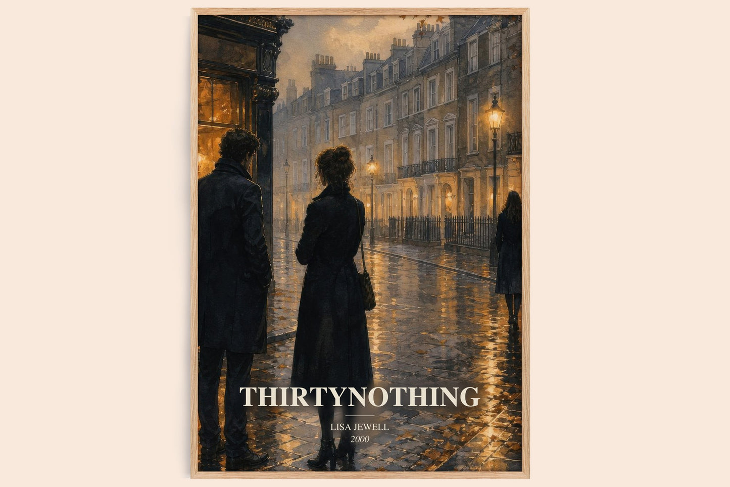 Thirtynothing watercolour book poster by Lisa Jewell – framed literary art print