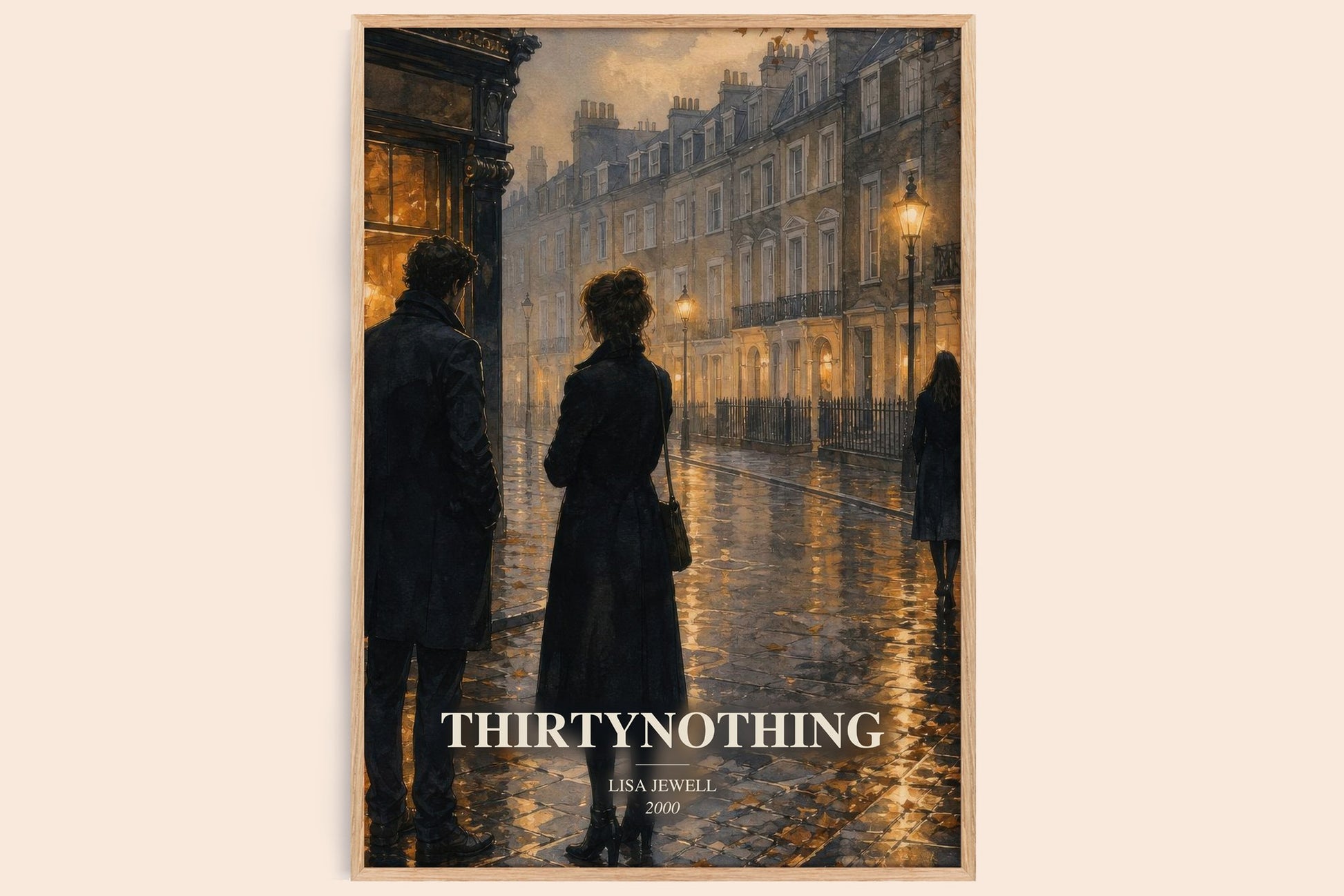 Thirtynothing watercolour book poster by Lisa Jewell – framed literary art print
