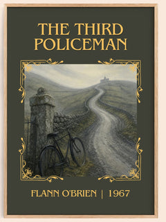 The Third Policeman Classic Book Art Print by Flann O'Brien – book poster