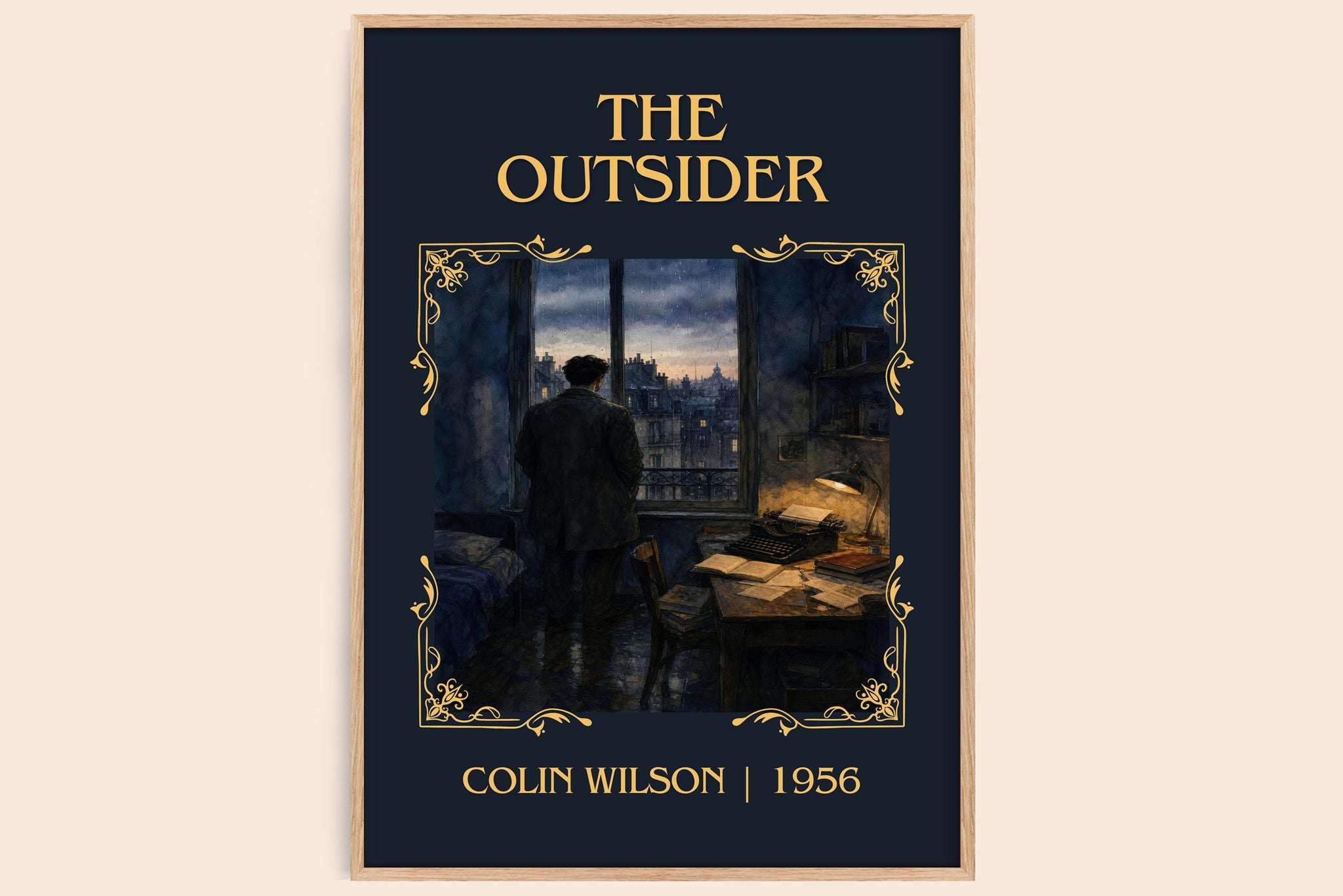 The Outsider Classic Book Art Print by Colin Wilson
