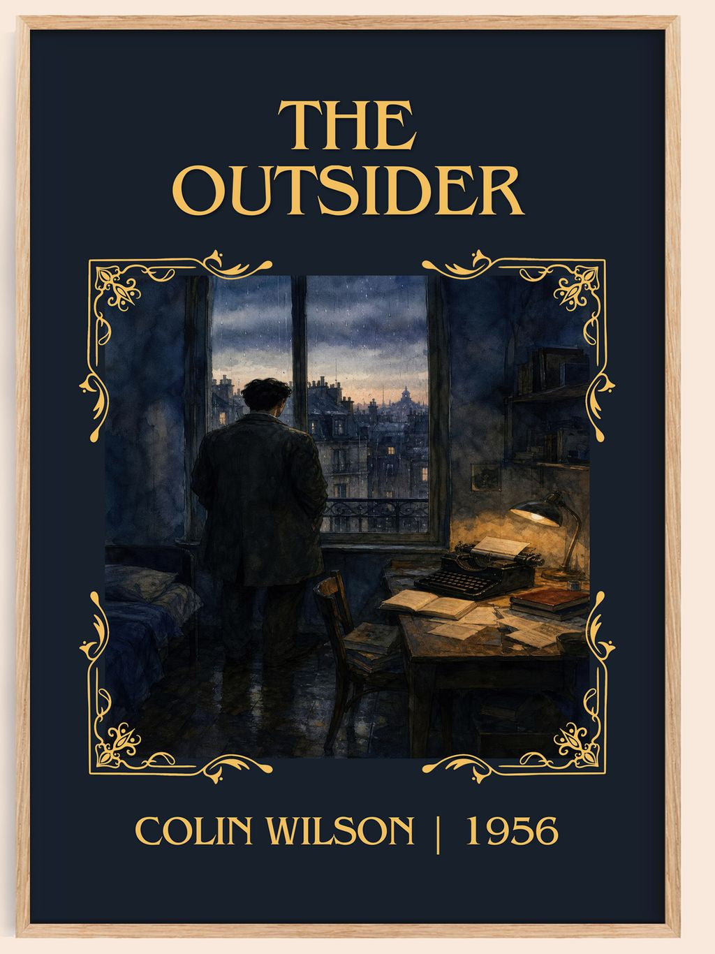 The Outsider Classic Book Art Print by Colin Wilson – book poster