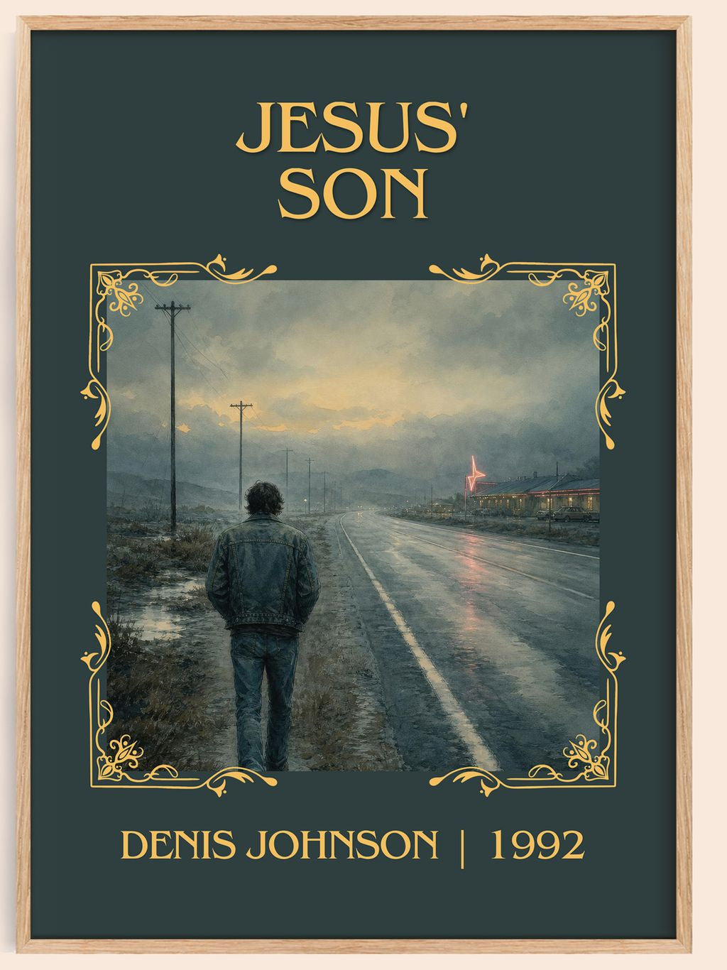 Jesus' Son Classic Book Art Print by Denis Johnson – book poster