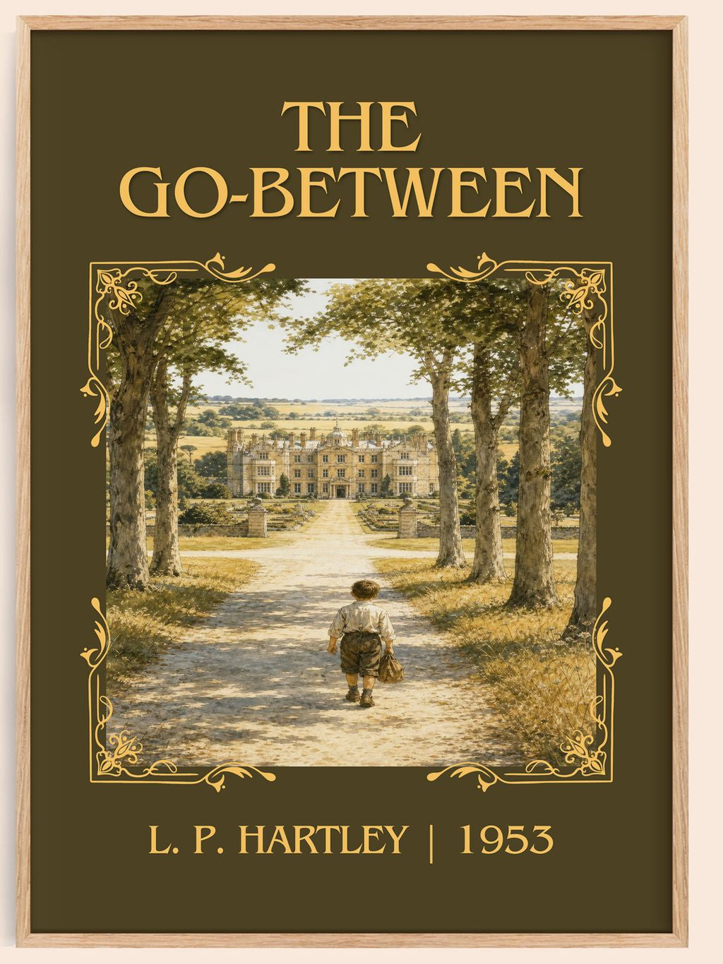 The Go-Between Classic Book Art Print by L. P. Hartley – book poster