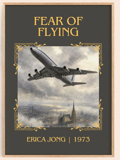 Fear of Flying Classic Book Art Print by Erica Jong – book poster