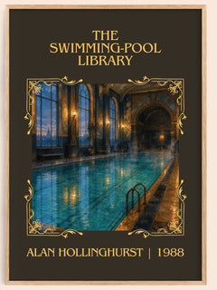 The Swimming-Pool Library Classic Book Art Print by Alan Hollinghurst – book poster
