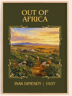 Out of Africa Classic Book Art Print by Isak Dinesen – book poster