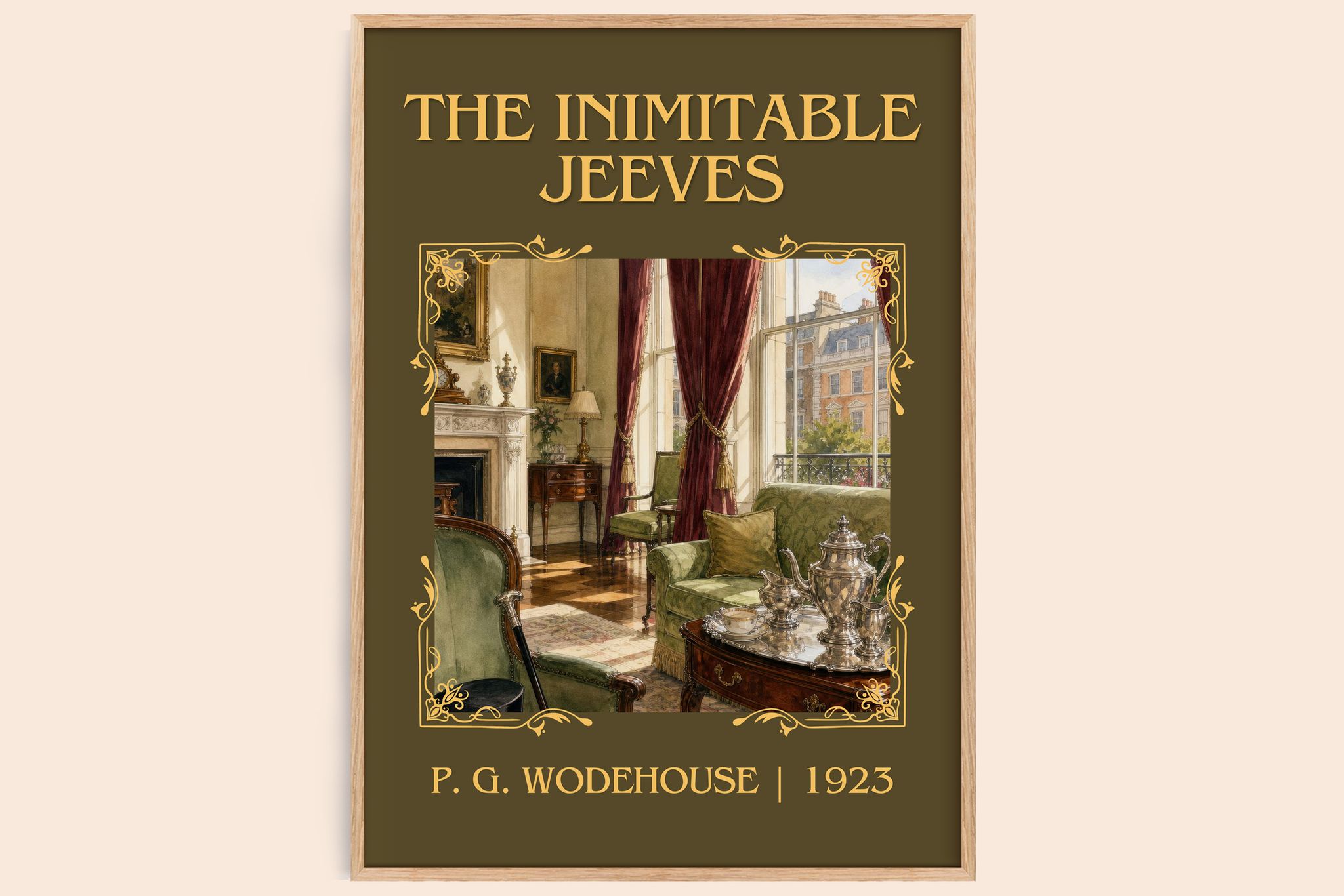 The Inimitable Jeeves Classic Book Art Print by P. G. Wodehouse
