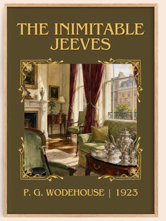 The Inimitable Jeeves Classic Book Art Print by P. G. Wodehouse – book poster