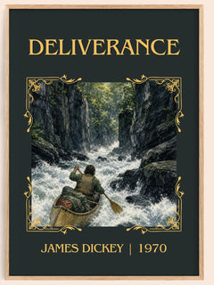 Deliverance Classic Book Art Print by James Dickey – book poster