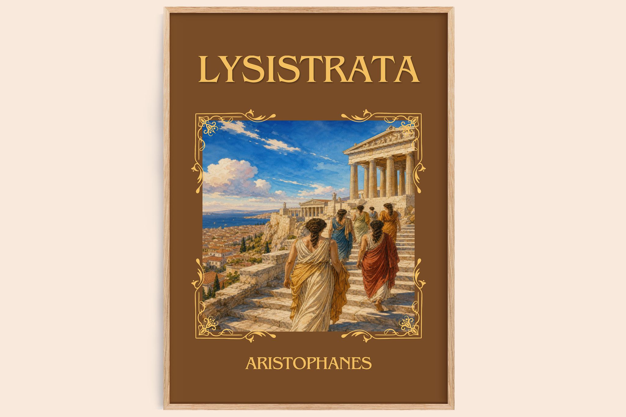 Lysistrata Classic Book Art Print by Aristophanes