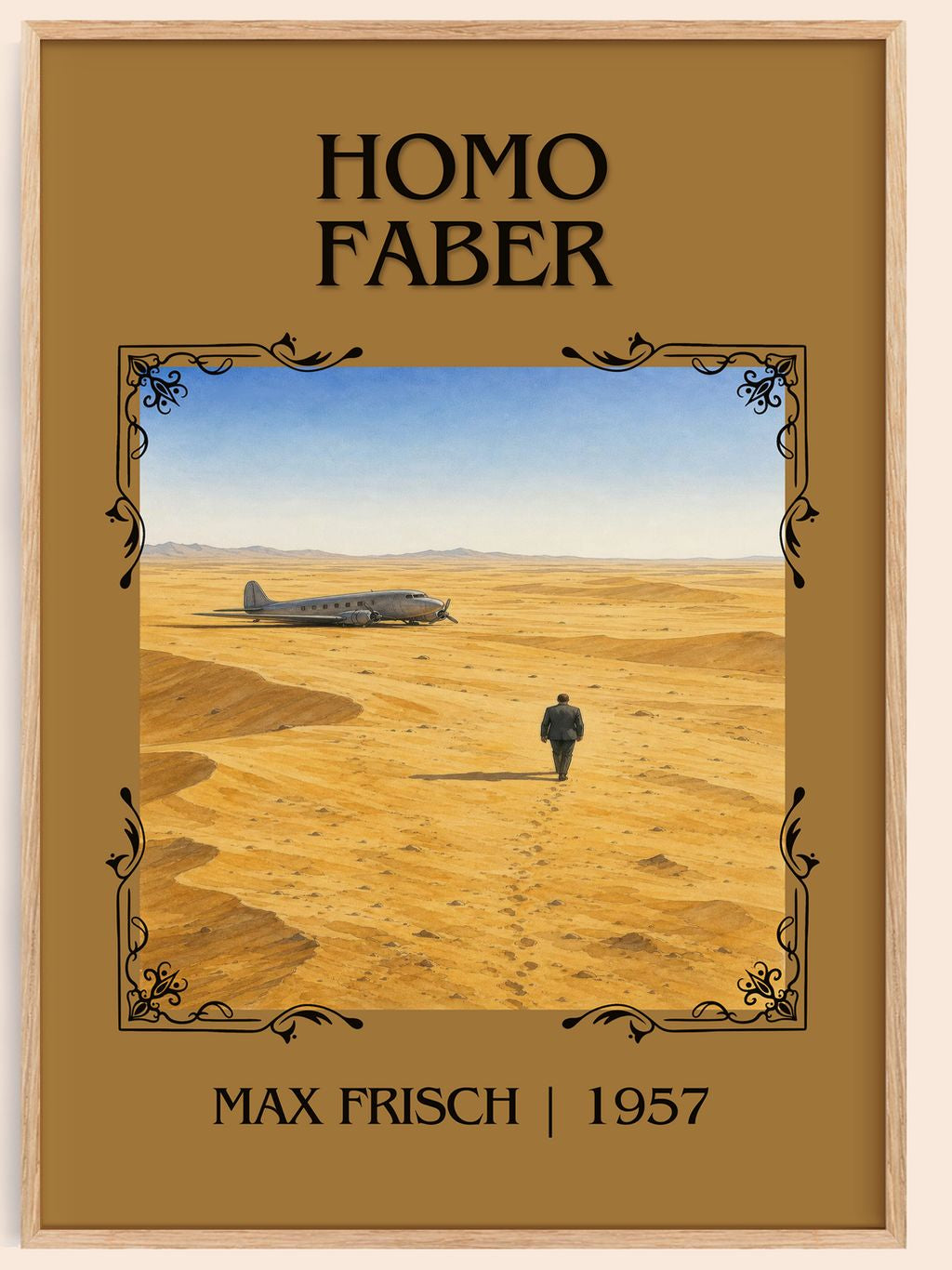Homo Faber Classic Book Art Print by Max Frisch – book poster