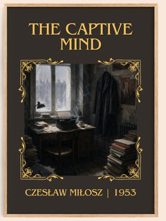 The Captive Mind Classic Book Art Print by Czesław Miłosz – book poster