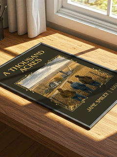 A Thousand Acres Classic Book Art Print by Jane Smiley – print on a sunlit desk