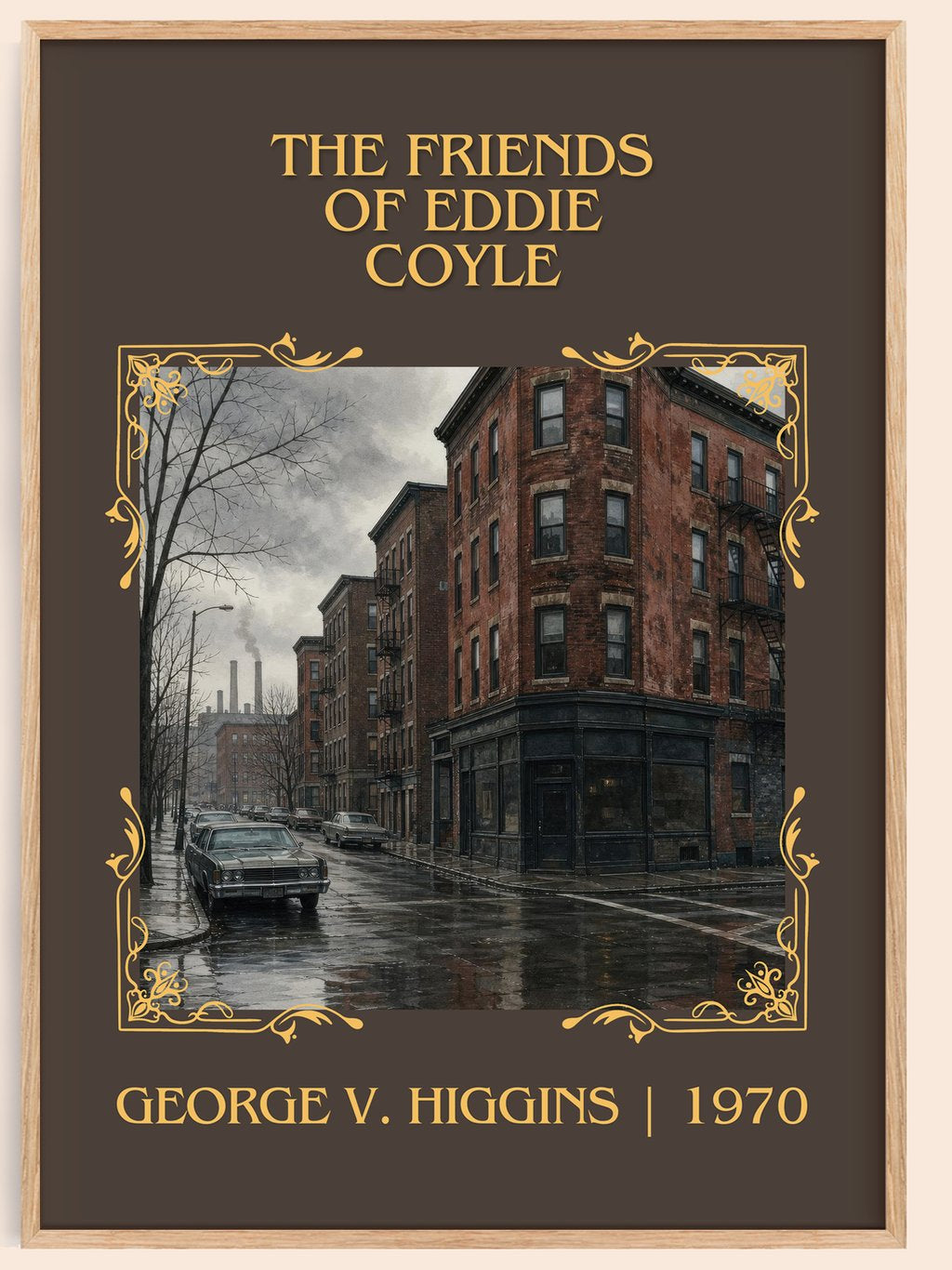 The Friends Of Eddie Coyle Classic Book Art Print by George V. Higgins – book poster