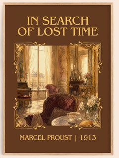 In Search of Lost Time Classic Book Art Print by Marcel Proust – book poster