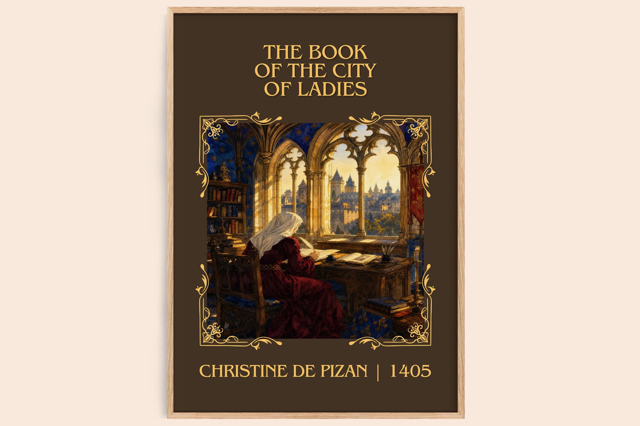 Book of the City of Ladies Classic Book Art Print by C. Pizan
