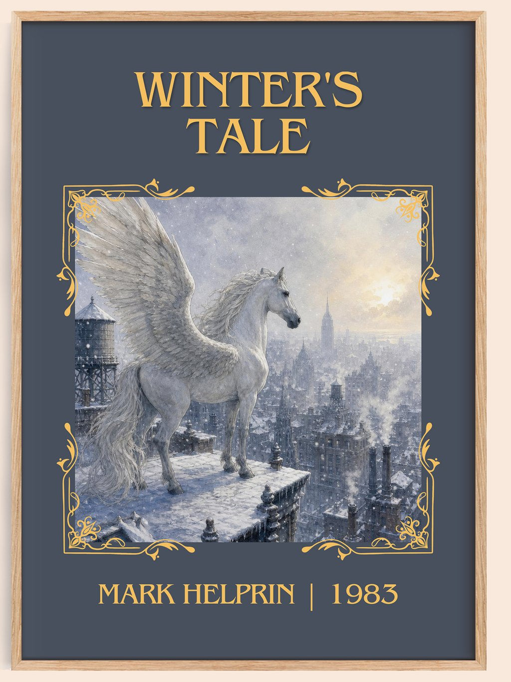 Winter's Tale Classic Book Art Print by Mark Helprin – book poster