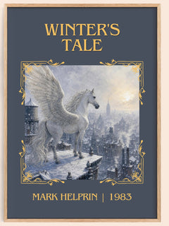 Winter's Tale Classic Book Art Print by Mark Helprin – book poster