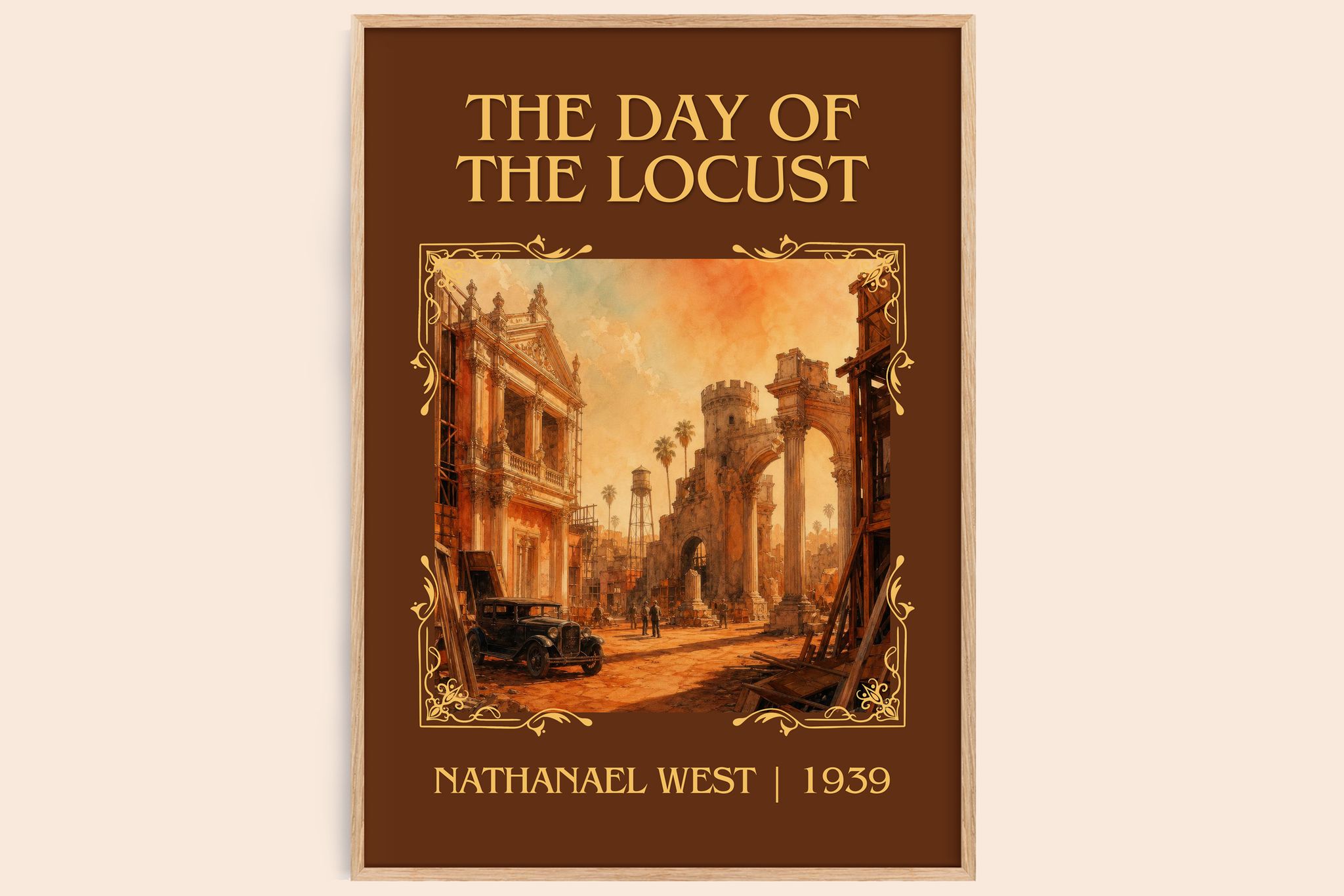 The Day of the Locust Classic Book Art Print by Nathanael West