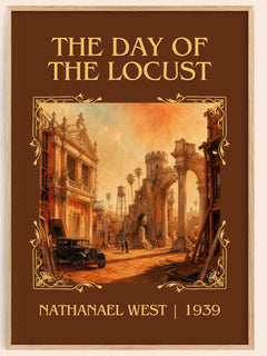 The Day of the Locust Classic Book Art Print by Nathanael West – book poster
