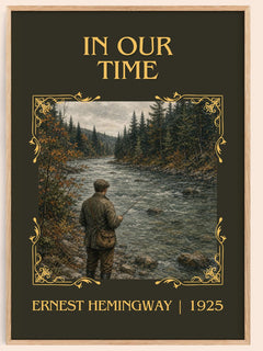 In Our Time Classic Book Art Print by Ernest Hemingway – book poster