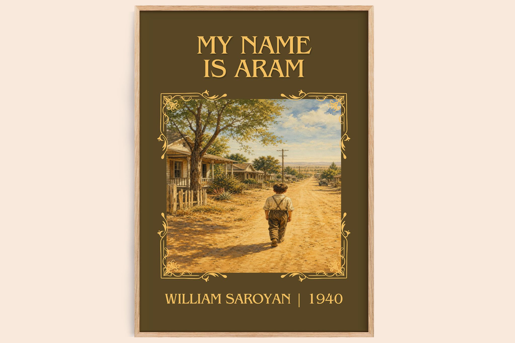 My Name Is Aram Classic Book Art Print by William Saroyan